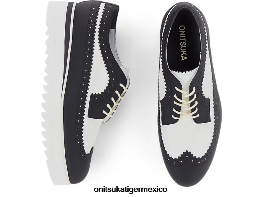 Onitsuka Tiger zapatos 4P8D6N577 blanco negro mujer acento irlandés
