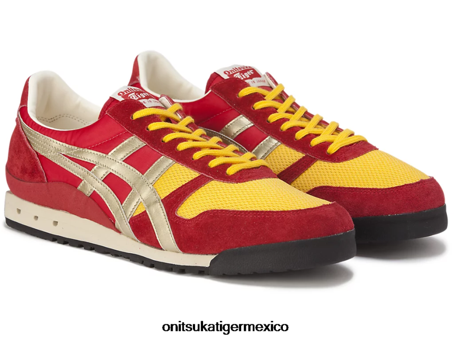 Onitsuka Tiger zapatos 4P8D6N60 rojo clásico/oro puro unisexo último 81 nm