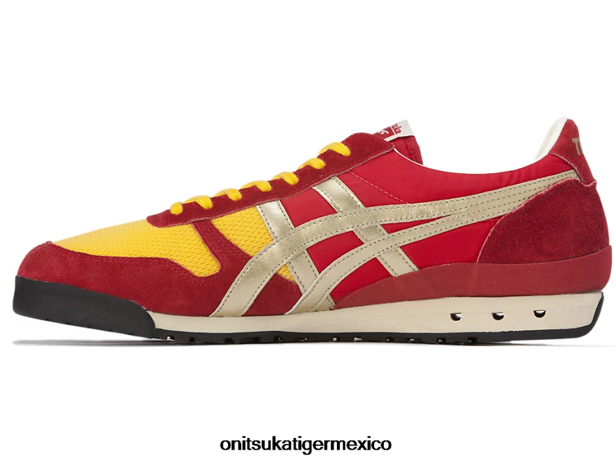 Onitsuka Tiger zapatos 4P8D6N60 rojo clásico/oro puro unisexo último 81 nm