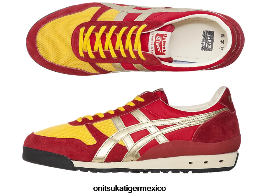 Onitsuka Tiger zapatos 4P8D6N60 rojo clásico/oro puro unisexo último 81 nm