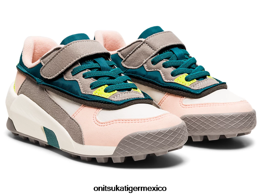 Onitsuka Tiger zapatos 4P8D6N619 pino aterciopelado/brisa niños corredor de mezcla