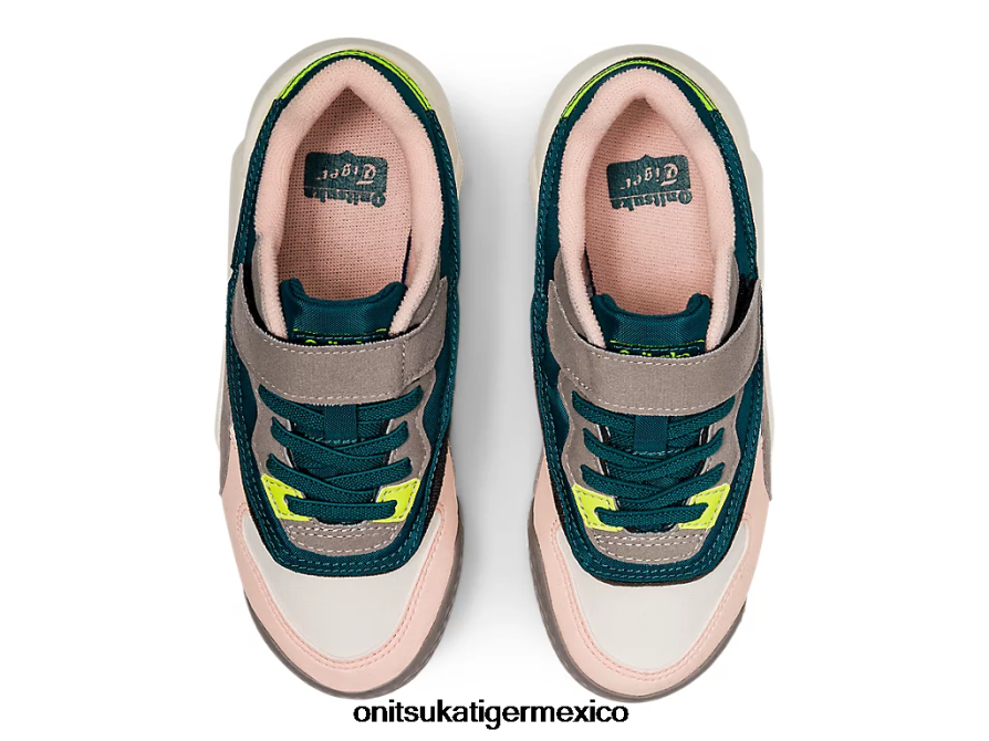 Onitsuka Tiger zapatos 4P8D6N619 pino aterciopelado/brisa niños corredor de mezcla