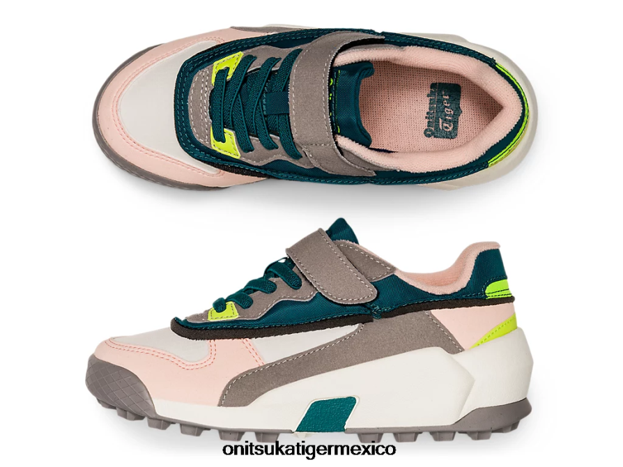 Onitsuka Tiger zapatos 4P8D6N619 pino aterciopelado/brisa niños corredor de mezcla
