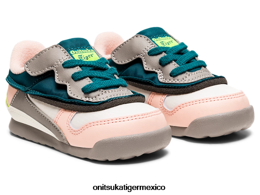 Onitsuka Tiger zapatos 4P8D6N620 pino aterciopelado/brisa niños corredor de mezcla