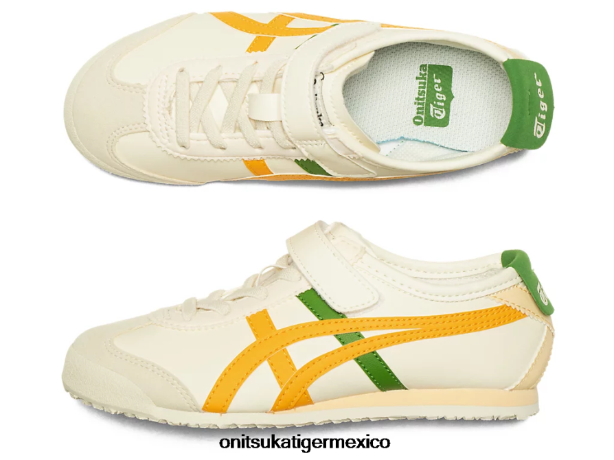 Onitsuka Tiger zapatos 4P8D6N626 crema/cítricos niños México 66