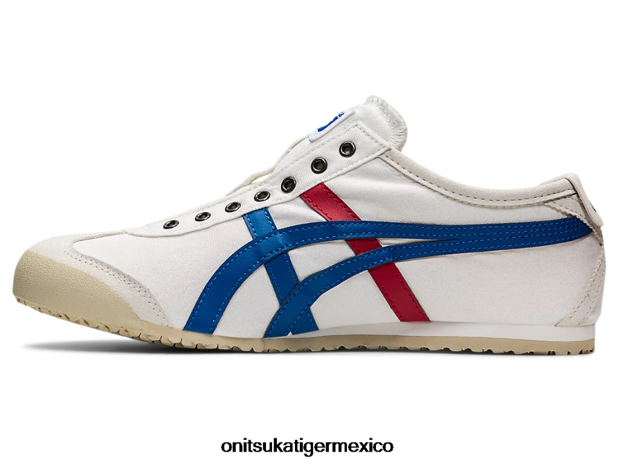 Onitsuka Tiger zapatos 4P8D6N63 blanco/tricolor unisexo México 66 sin cordones