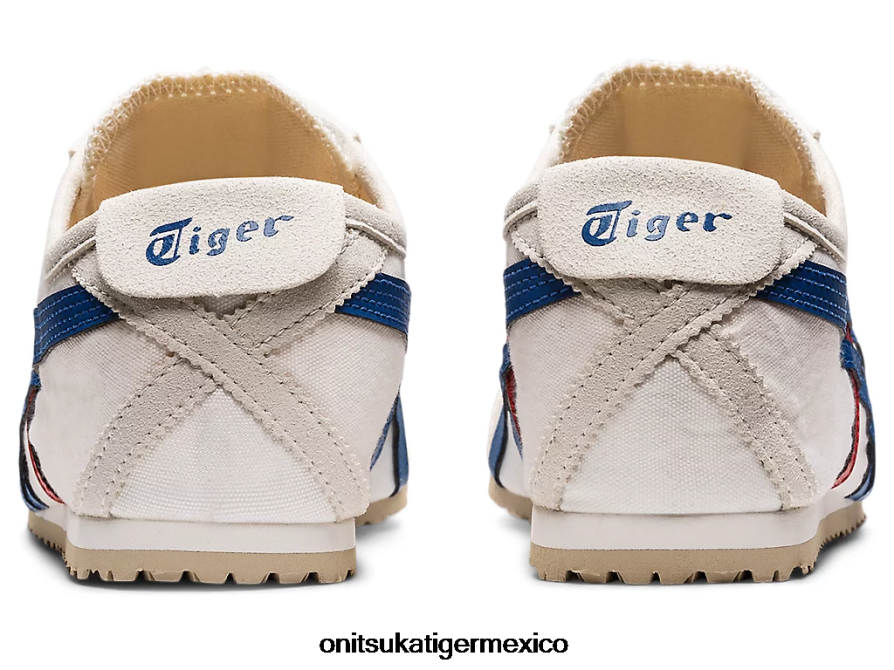 Onitsuka Tiger zapatos 4P8D6N63 blanco/tricolor unisexo México 66 sin cordones