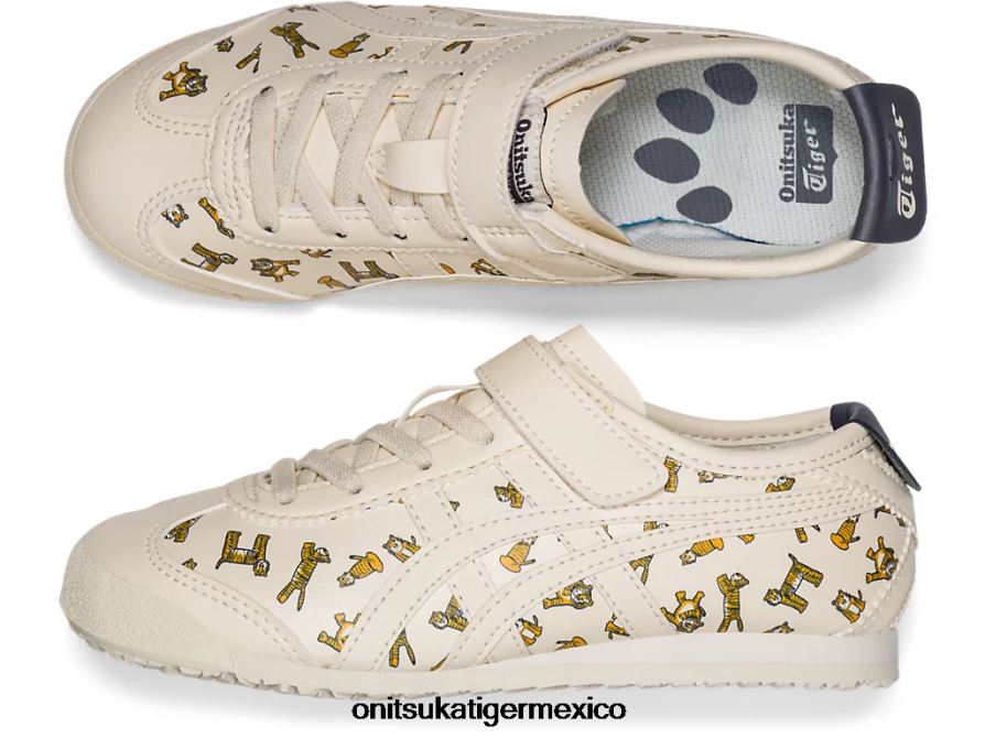 Onitsuka Tiger zapatos 4P8D6N640 crema niños México 66