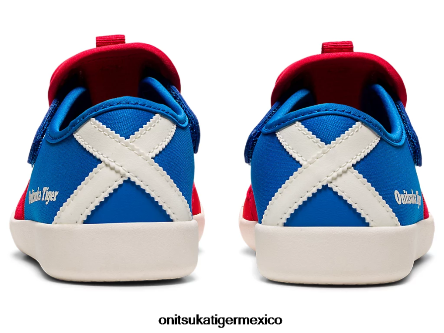 Onitsuka Tiger zapatos 4P8D6N642 rojo clásico/azul directorio niños sandalia méxico 66