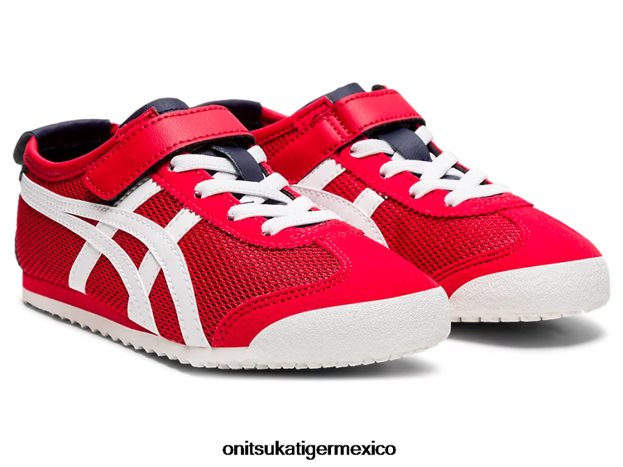 Onitsuka Tiger zapatos 4P8D6N645 clásico rojo/blanco niños México 66