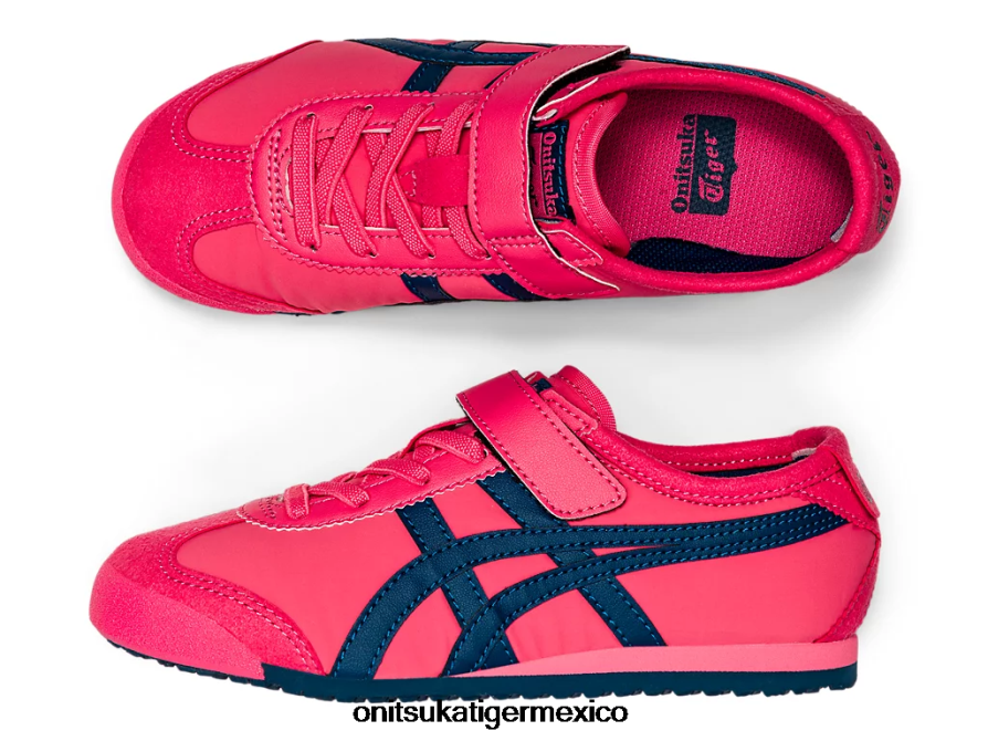 Onitsuka Tiger zapatos 4P8D6N647 camafeo rosa/azul mako niños México 66
