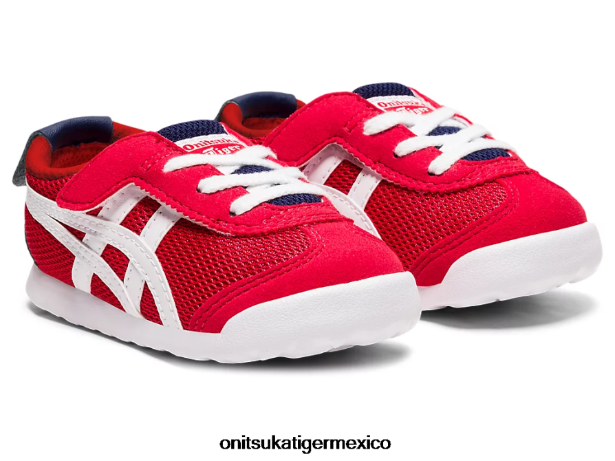 Onitsuka Tiger zapatos 4P8D6N650 clásico rojo/blanco niños México 66