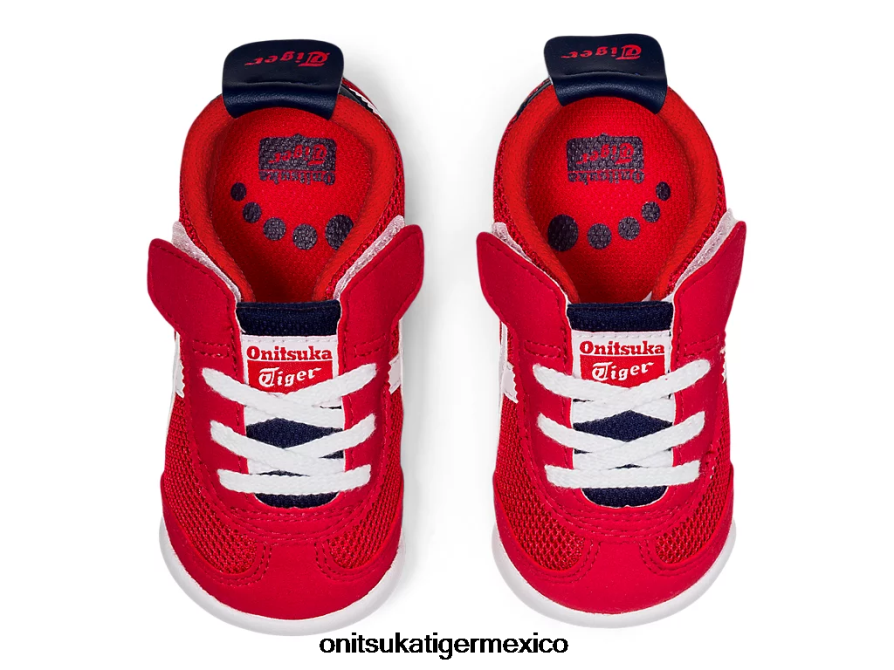 Onitsuka Tiger zapatos 4P8D6N650 clásico rojo/blanco niños México 66