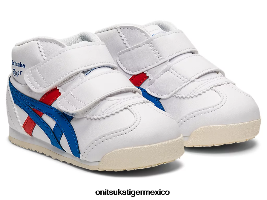 Onitsuka Tiger zapatos 4P8D6N658 blanco/azul directorio niños mexico mid-runner ts