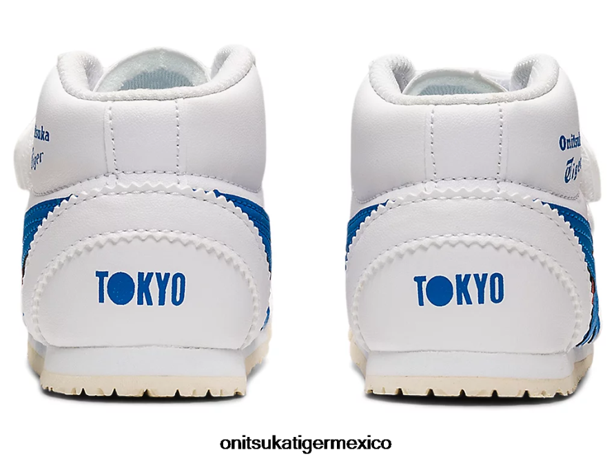 Onitsuka Tiger zapatos 4P8D6N658 blanco/azul directorio niños mexico mid-runner ts
