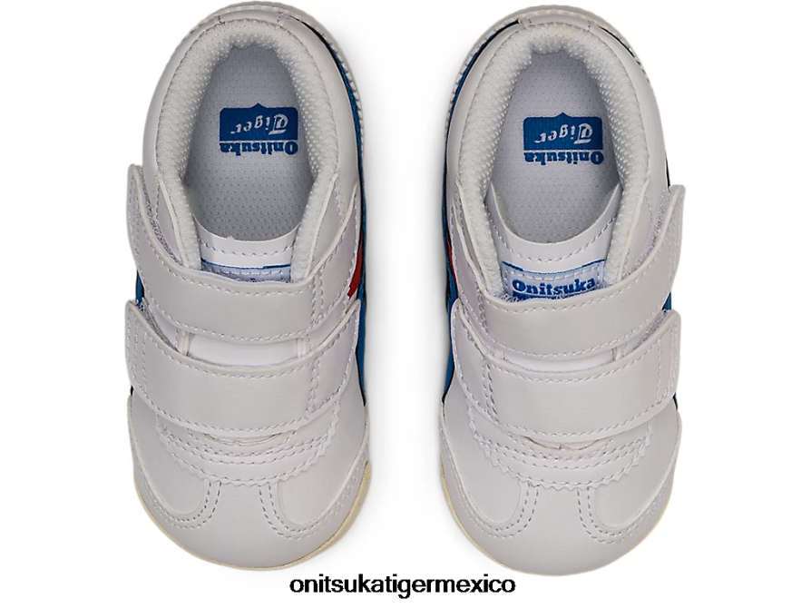 Onitsuka Tiger zapatos 4P8D6N658 blanco/azul directorio niños mexico mid-runner ts