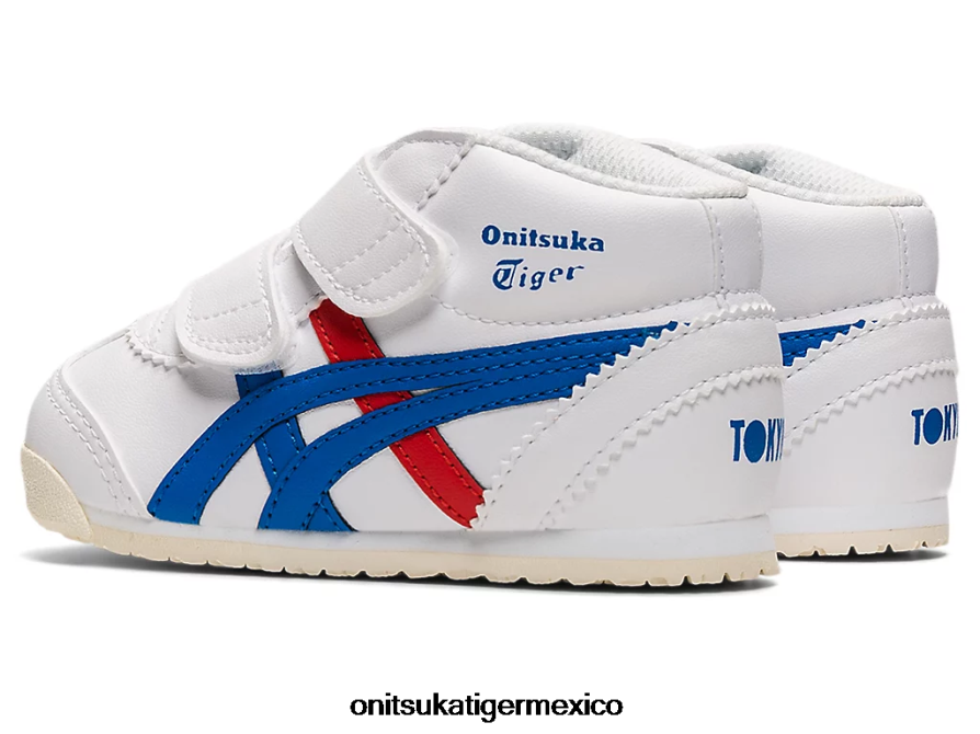 Onitsuka Tiger zapatos 4P8D6N658 blanco/azul directorio niños mexico mid-runner ts