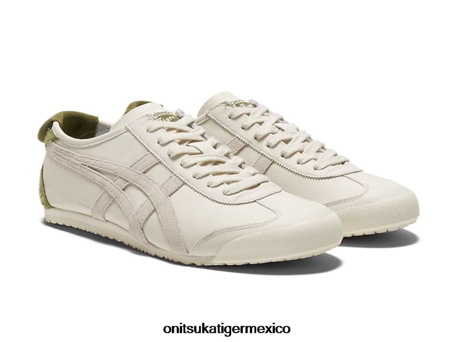 Onitsuka Tiger zapatos 4P8D6N66 crema/verde bronce unisexo México 66