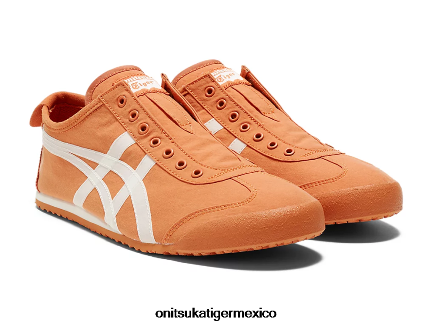 Onitsuka Tiger zapatos 4P8D6N8 naranja óxido/crema unisexo México 66 sin cordones