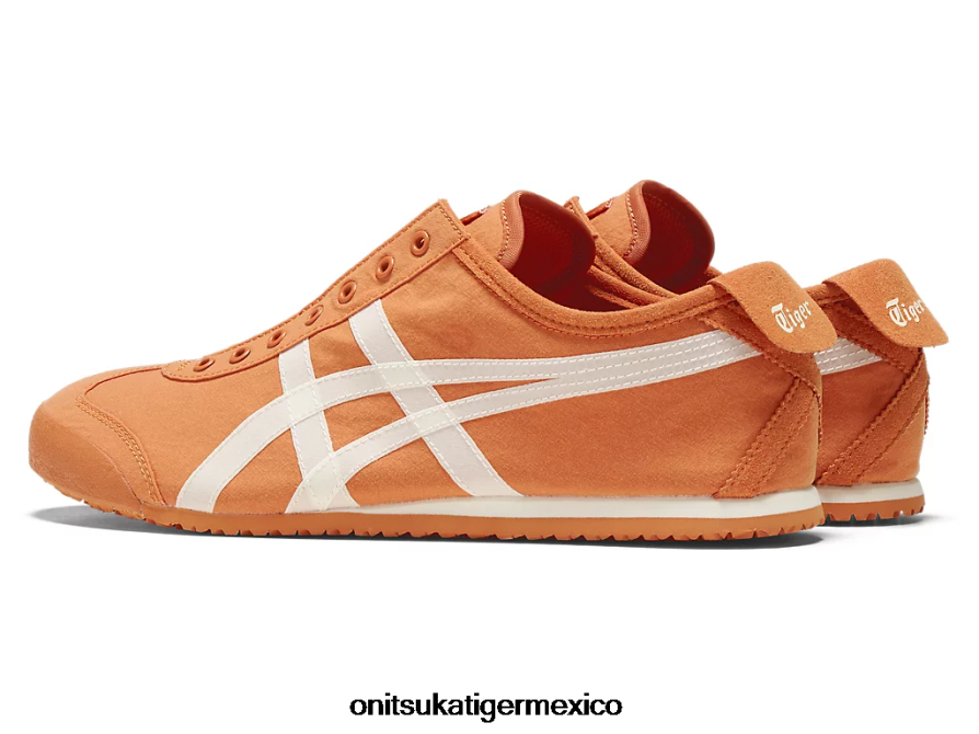 Onitsuka Tiger zapatos 4P8D6N8 naranja óxido/crema unisexo México 66 sin cordones