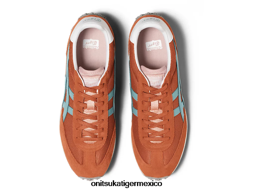 Onitsuka Tiger zapatos 4P8D6N81 naranja picante/turquesa polvoriento unisexo edición 78