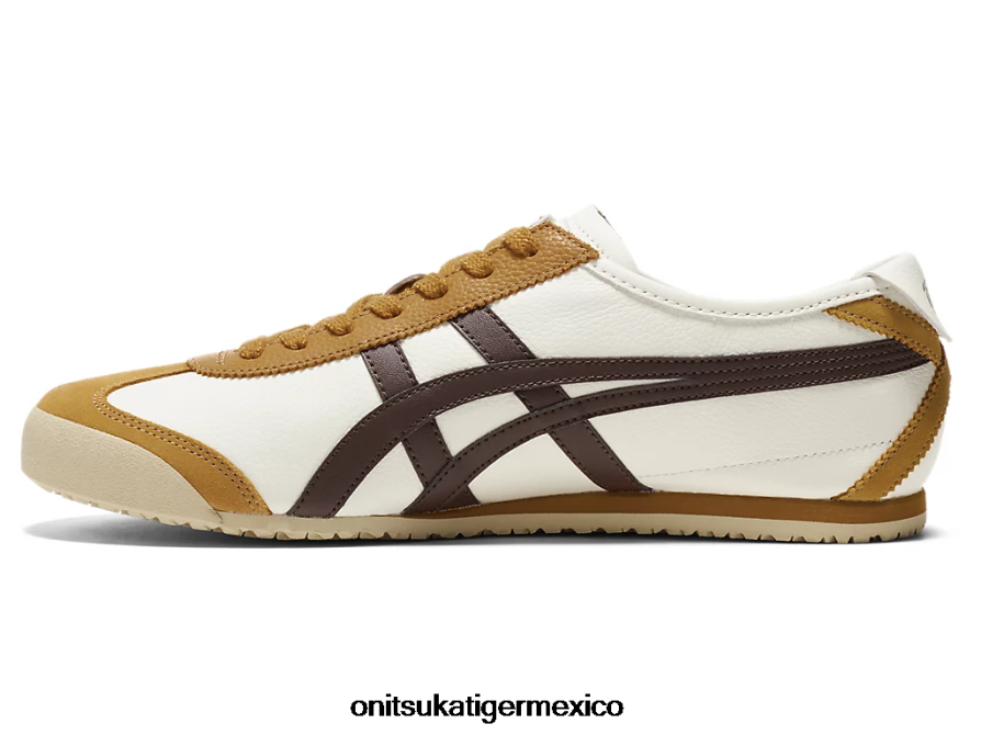 Onitsuka Tiger zapatos 4P8D6N88 crema/marrón regaliz unisexo México 66