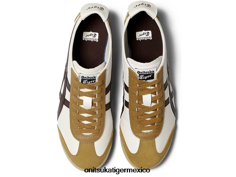 Onitsuka Tiger zapatos 4P8D6N88 crema/marrón regaliz unisexo México 66