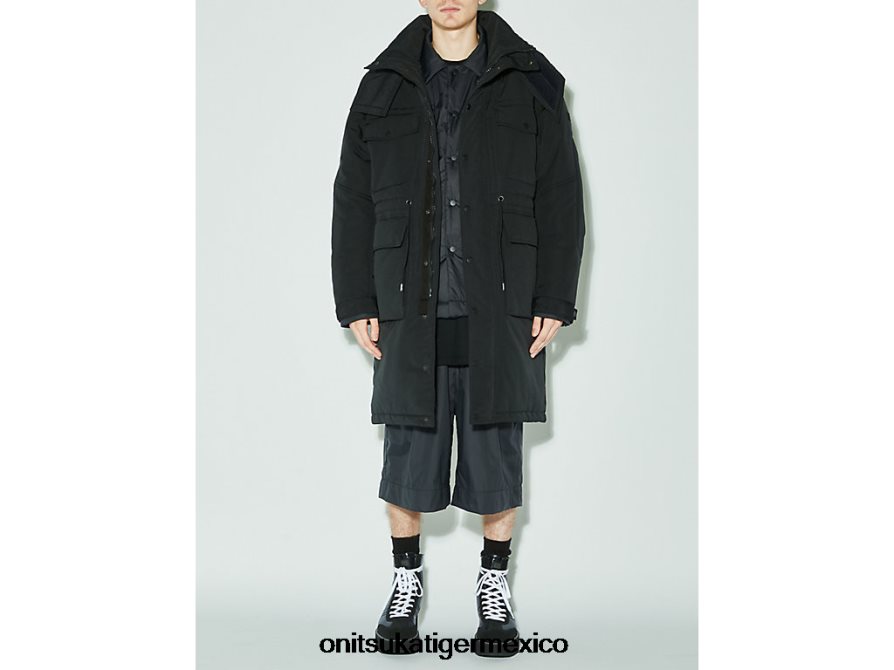 Onitsuka Tiger ropa 4P8D6N449 negro hombres abrigo
