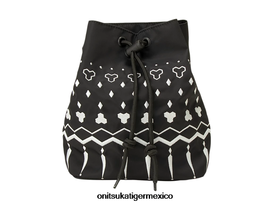 Onitsuka Tiger accesorios 4P8D6N517 negro mujer bolsa con cordón