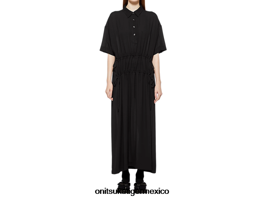 Onitsuka Tiger ropa 4P8D6N599 negro mujer vestido largo