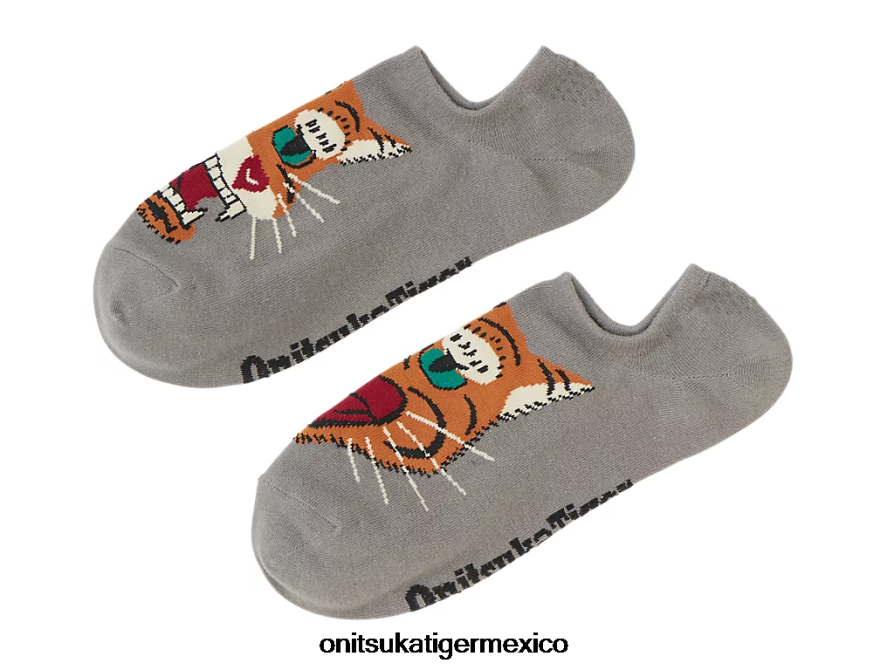 Onitsuka Tiger accesorios 4P8D6N491 cuero gris unisexo calcetines invisibles
