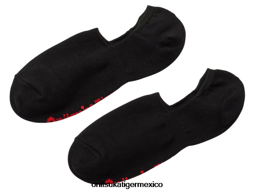 Onitsuka Tiger accesorios 4P8D6N530 negro/rojo unisexo calcetines invisibles
